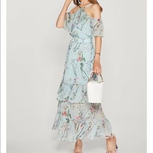 Few Moda New York tiered blue maxi dress